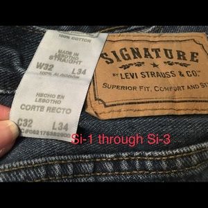 Signature Levi Strauss Straight 32x34 EUC